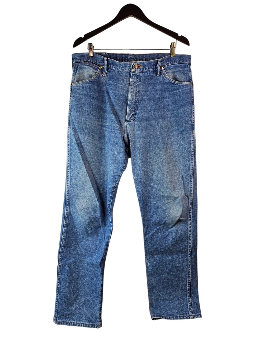 Vintage 90s Wrangler Mens 38x32 Cowboy Cut USA Made W Patch Jeans 13MWZ